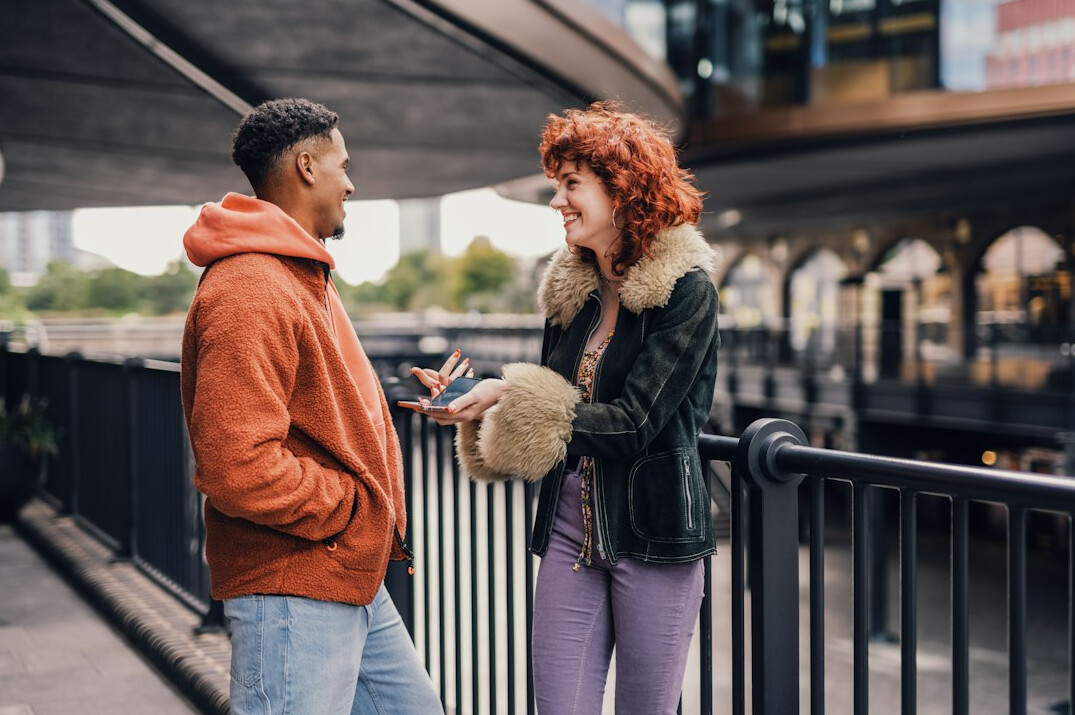couple having deep conversation