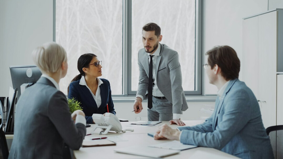 business team meeting discussion