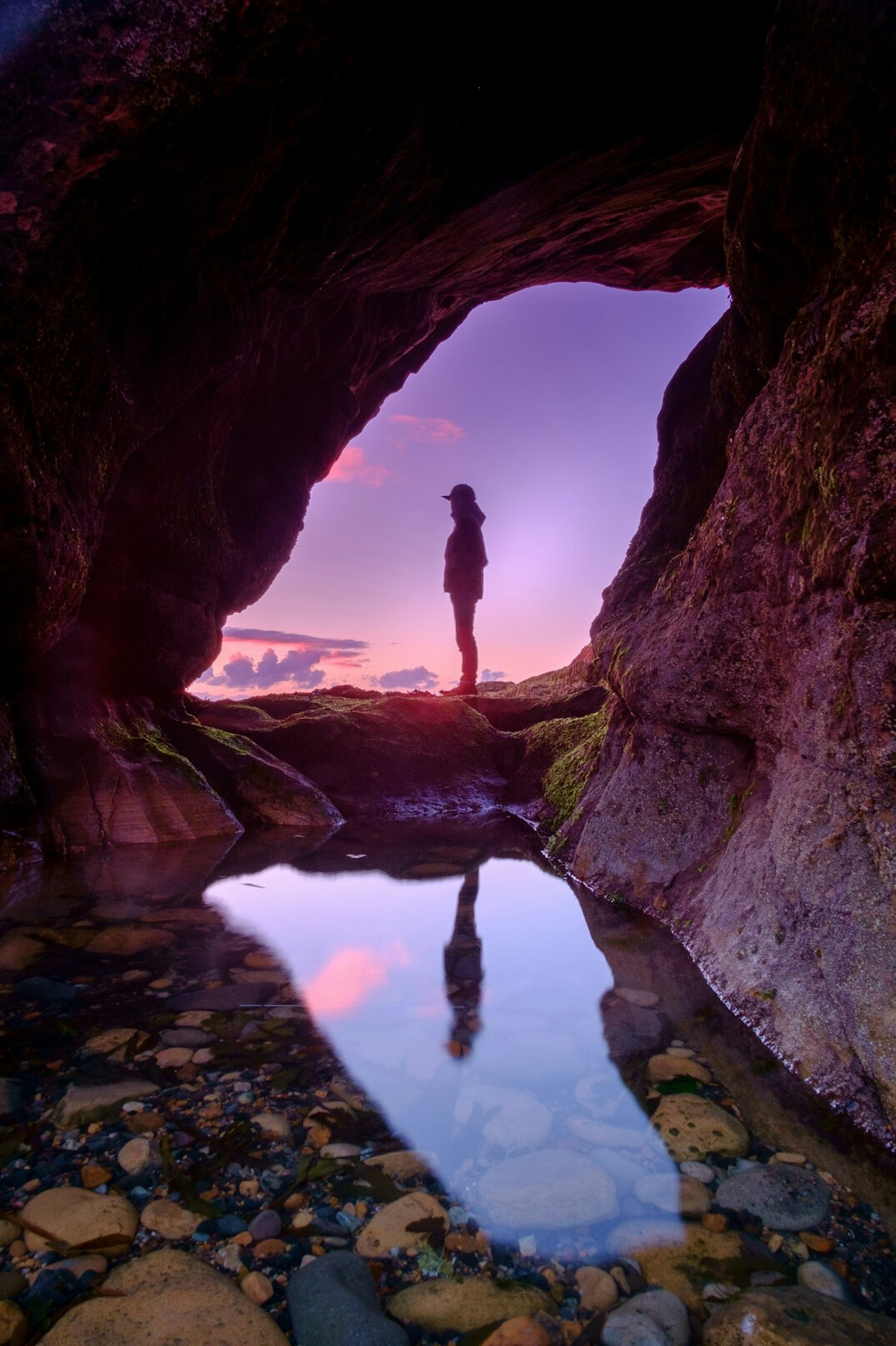 person transforming life through reflection